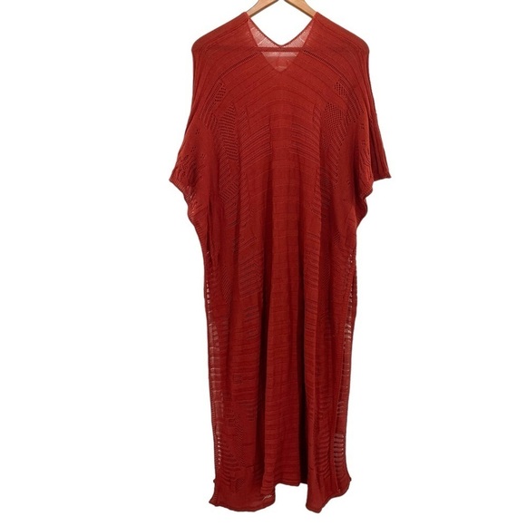 Mersea Crochet Loose Knit Tunic Kaftan Coverup Dress - Picture 12 of 12